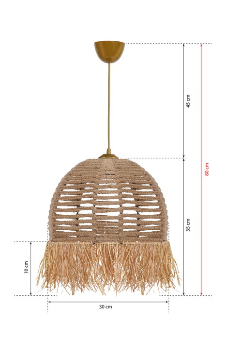 Opviq TM218 Lámpara de araña bohemia en color crema